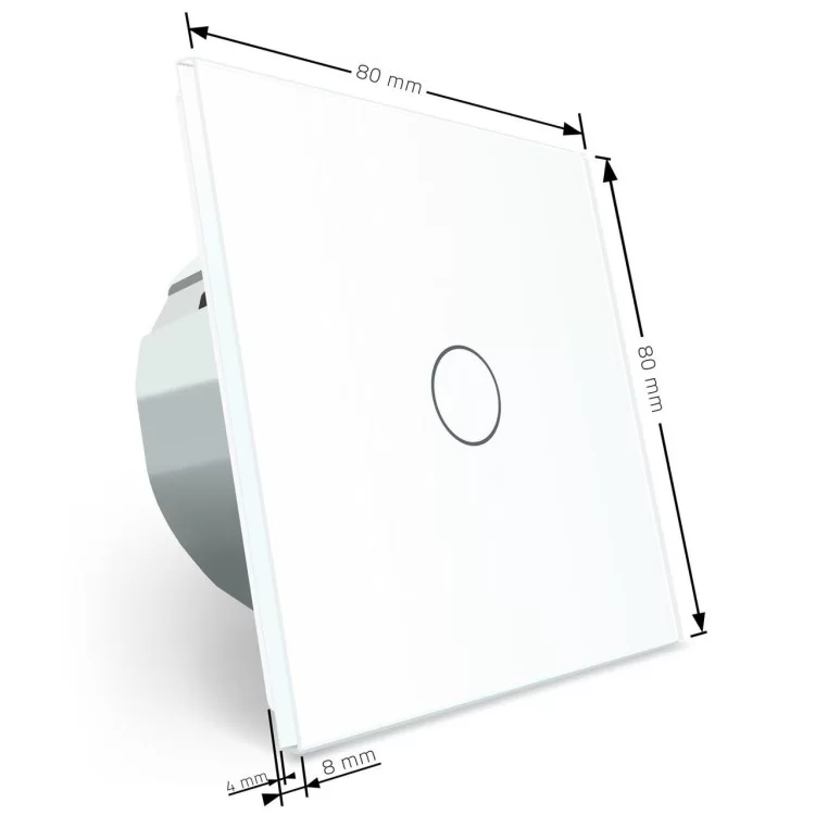 Сенсорная кнопка Livolo 12/24V белый стекло (VL-C701CH-11) отзывы - изображение 5