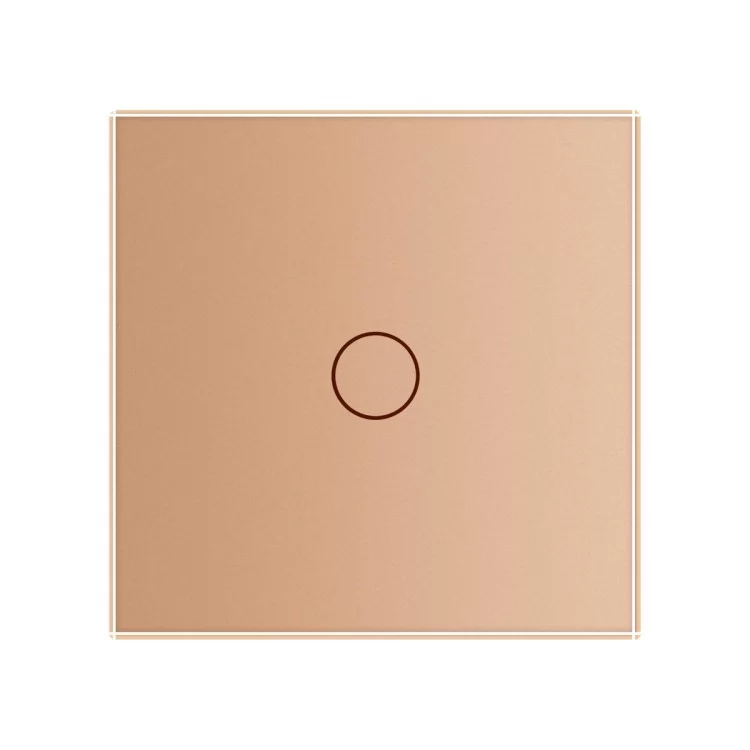в продаже Сенсорная кнопка Импульсный выключатель Мастер кнопка Проходной диммер Livolo золото стекло (VL-C701H-13) - фото 3
