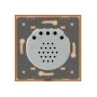 Сенсорная кнопка Импульсный выключатель Мастер кнопка Проходной диммер Livolo золото стекло (VL-C701H-13)