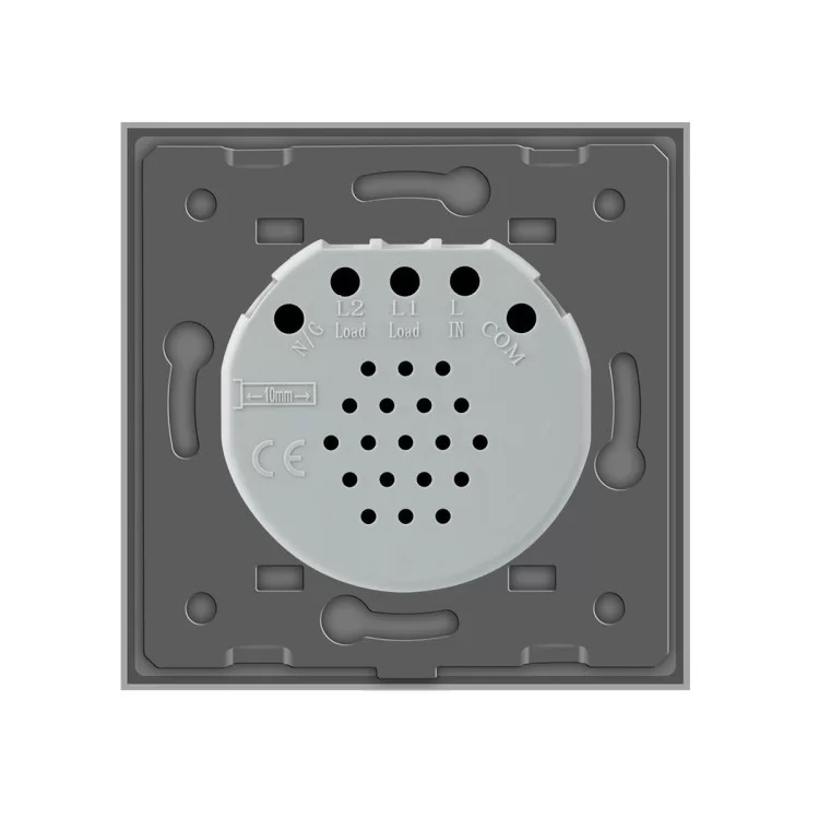 Сенсорна кнопка імпульсний вимикач мастер кнопка прохідний димер Livolo сірий скло (VL-C701H-15) відгуки - зображення 5