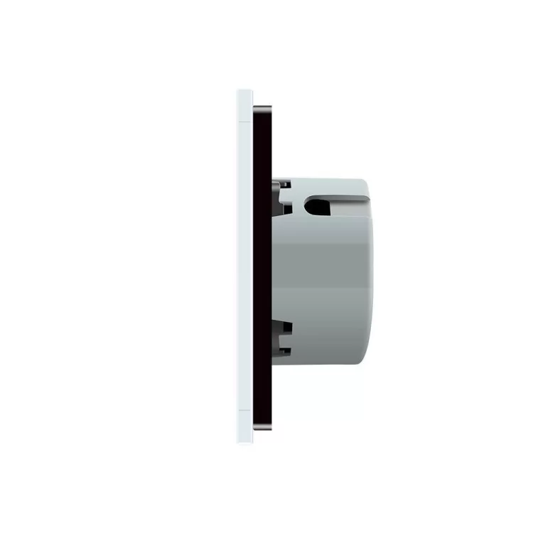 Бесшумный сенсорный выключатель Livolo Silent серый стекло (VL-C701Q-15) цена 1 518грн - фотография 2