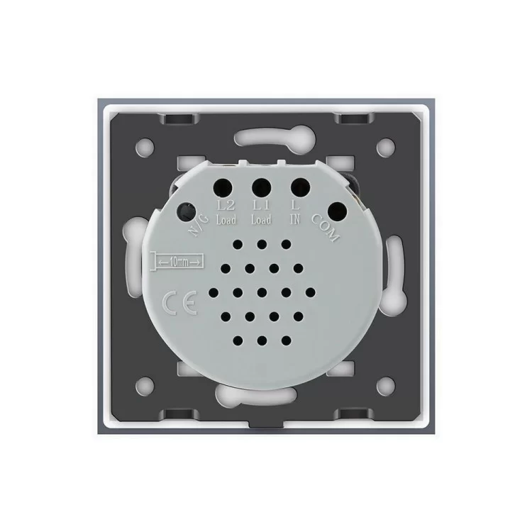 в продаже Бесконтактный радиоуправляемый выключатель Livolo серый стекло (VL-C701R-PRO-15) - фото 3