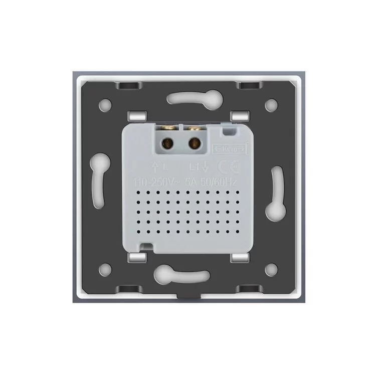Сенсорный выключатель с датчиком движения Livolo черный стекло (VL-C701RG-12) цена 1 782грн - фотография 2