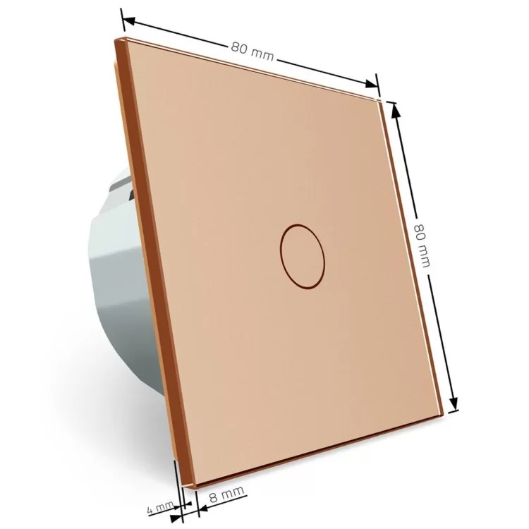 Сенсорный проходной маршевый перекрестный выключатель Livolo золото стекло (VL-C701S-13) отзывы - изображение 5