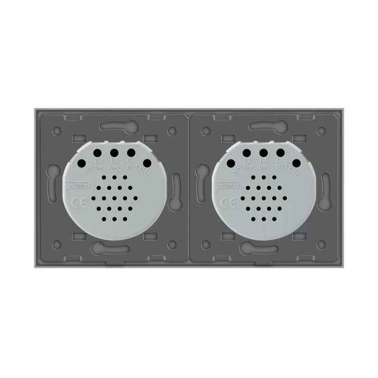 Сенсорный проходной выключатель Livolo 2 канала (1-1) серый стекло (VL-C701S/C701S-15) отзывы - изображение 5