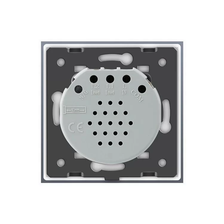 Бесконтактный проходной выключатель Livolo черный стекло (VL-C701SPRO-12) цена 1 881грн - фотография 2