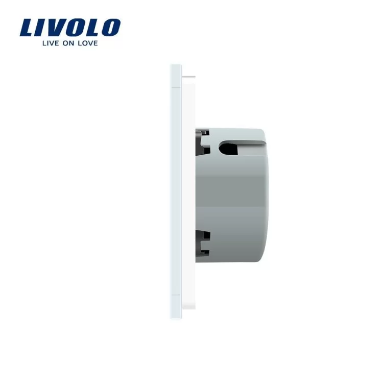 в продажу Безшумний сенсорний прохідний вимикач Livolo білий скло (VL-C701SQ-11) - фото 3
