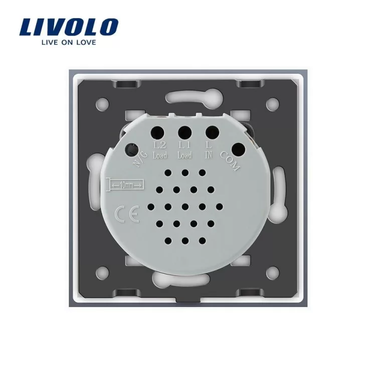 продаємо Безшумний сенсорний прохідний вимикач Livolo білий скло (VL-C701SQ-11) в Україні - фото 4