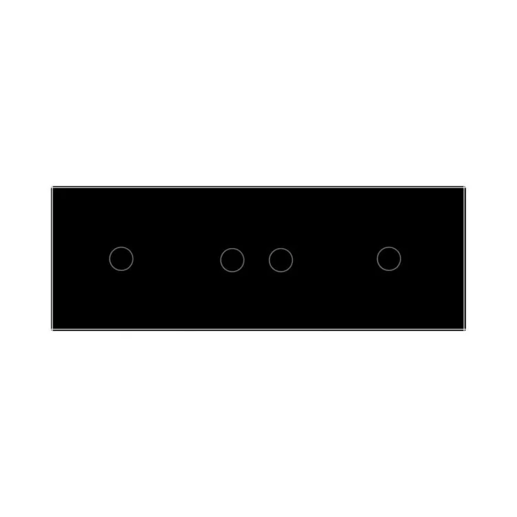 в продажу Сенсорний ZigBee вимикач 4 сенсора (1-2-1) чорний скло Livolo (VL-C701Z/C702Z/C701Z-12) - фото 3