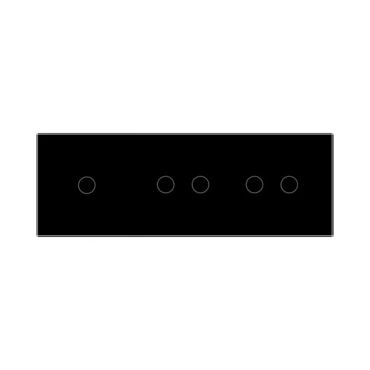 в продажу Сенсорний ZigBee вимикач 5 сенсорів (1-2-2) чорний скло Livolo (VL-C701Z/C702Z/C702Z-12) - фото 3