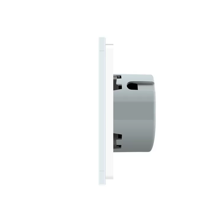 Сенсорная кнопка Импульсный выключатель Проходной диммер 2 канала Livolo белый стекло (VL-C702H-11) цена 1 764грн - фотография 2