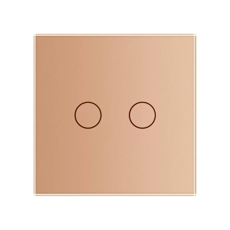 Сенсорная кнопка Сухой контакт 2 канала Livolo золото стекло (VL-C702IH-13) отзывы - изображение 5