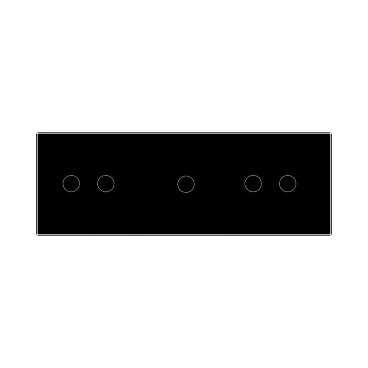 в продажу Сенсорний ZigBee вимикач 5 сенсорів (2-1-2) чорний скло Livolo (VL-C702Z/C701Z/C702Z-12) - фото 3