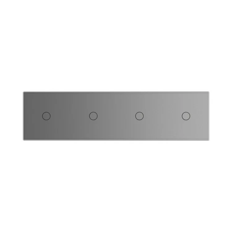 Сенсорный ZigBee выключатель 4 сенсора (1-1-1-1) серый стекло Livolo (VL-C704Z-15) цена 4 801грн - фотография 2