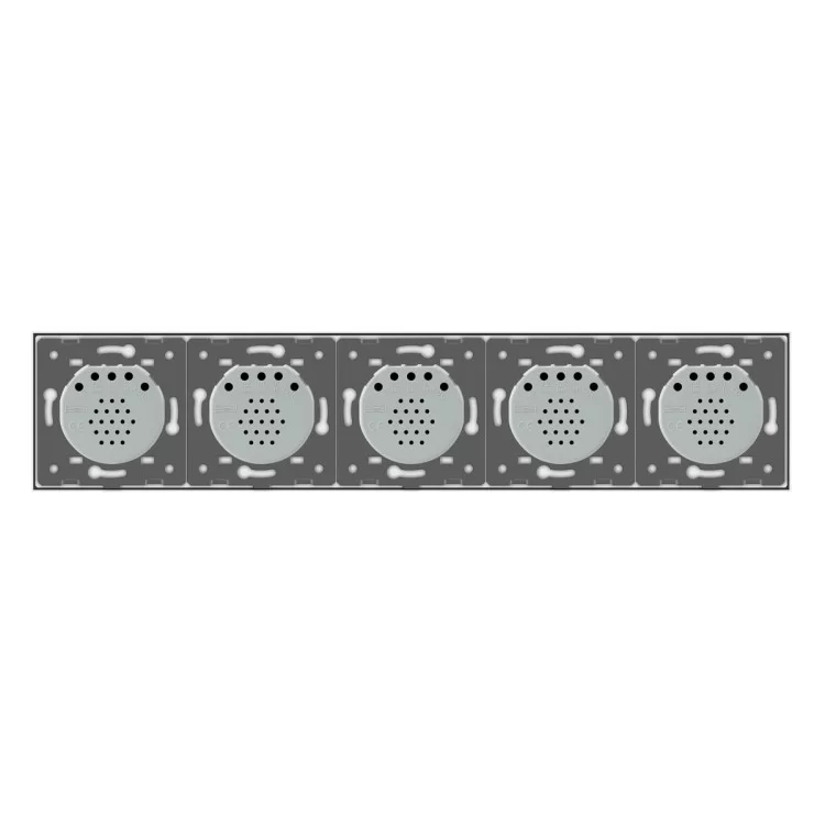 в продажу Сенсорний вимикач Livolo 5 каналів (1-1-1-1-1) білий скло (VL-C705-11) - фото 3