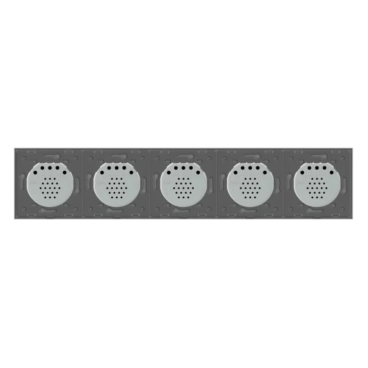в продажу Сенсорний радіокерований вимикач Livolo 5 канали (1-1-1-1-1) сірий скло (VL-C705R-15) - фото 3