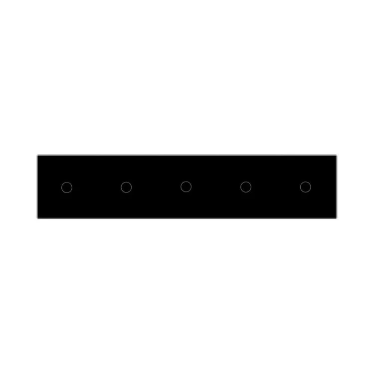 Сенсорный ZigBee выключатель 5 сенсоров (1-1-1-1-1) черный стекло Livolo (VL-C705Z-12) цена 5 982грн - фотография 2