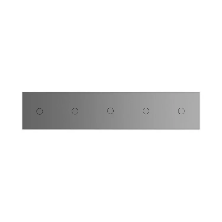Сенсорный ZigBee выключатель 5 сенсоров (1-1-1-1-1) серый стекло Livolo (VL-C705Z-15) цена 5 982грн - фотография 2