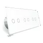 Сенсорный выключатель Livolo 6 каналов (2-2-2) белый стекло (VL-C706-11)