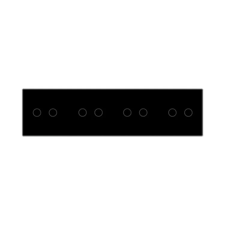 Сенсорный ZigBee выключатель 8 сенсоров (2-2-2-2) черный Livolo (VL-C708Z-12) цена 5 641грн - фотография 2