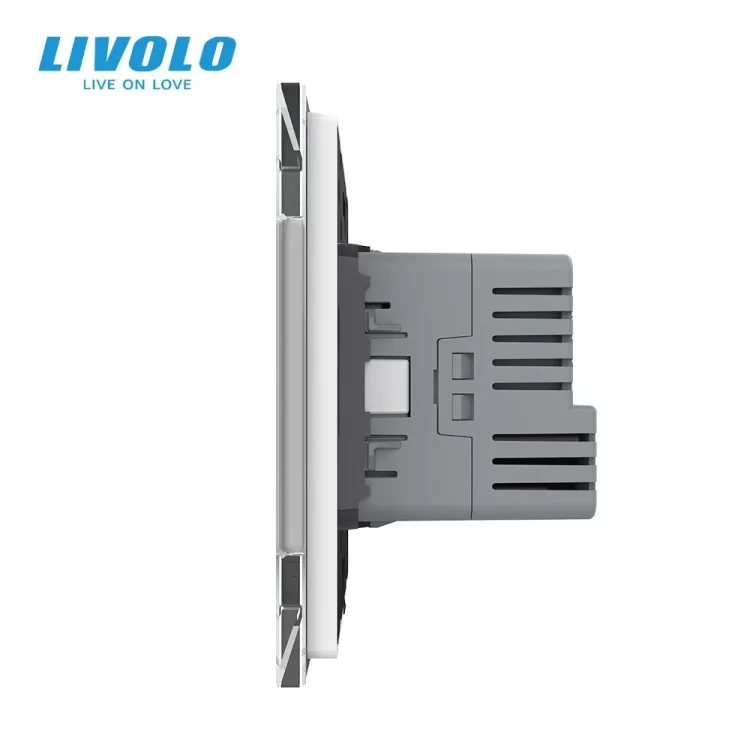 Електрична розетка з портом USB-C білий Livolo (VL-C7CTF16A.UC18W-2WP) ціна 2 238грн - фотографія 2