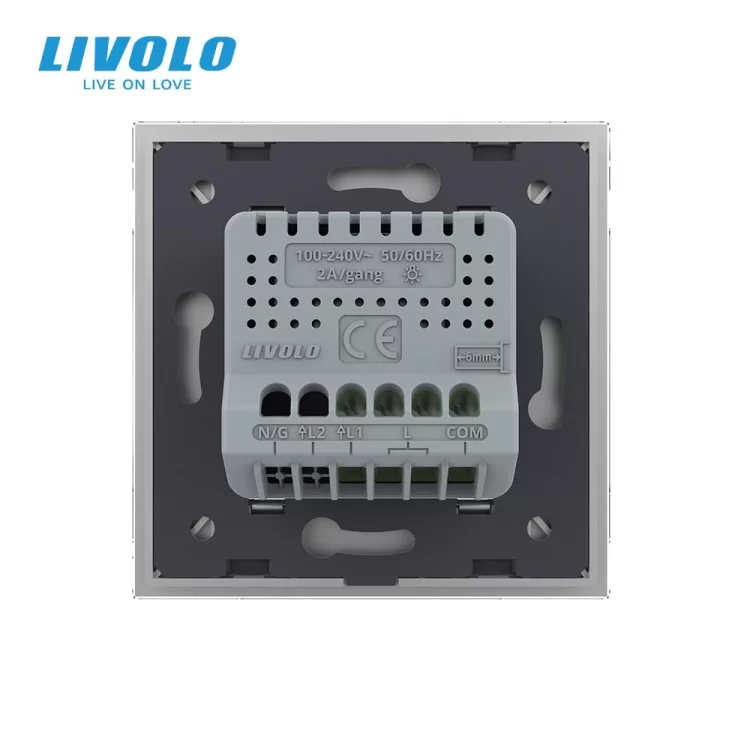 продаем Сенсорный диммер слайдер ZigBee серый Livolo (VL-C7FC1DZ-2IP) в Украине - фото 4