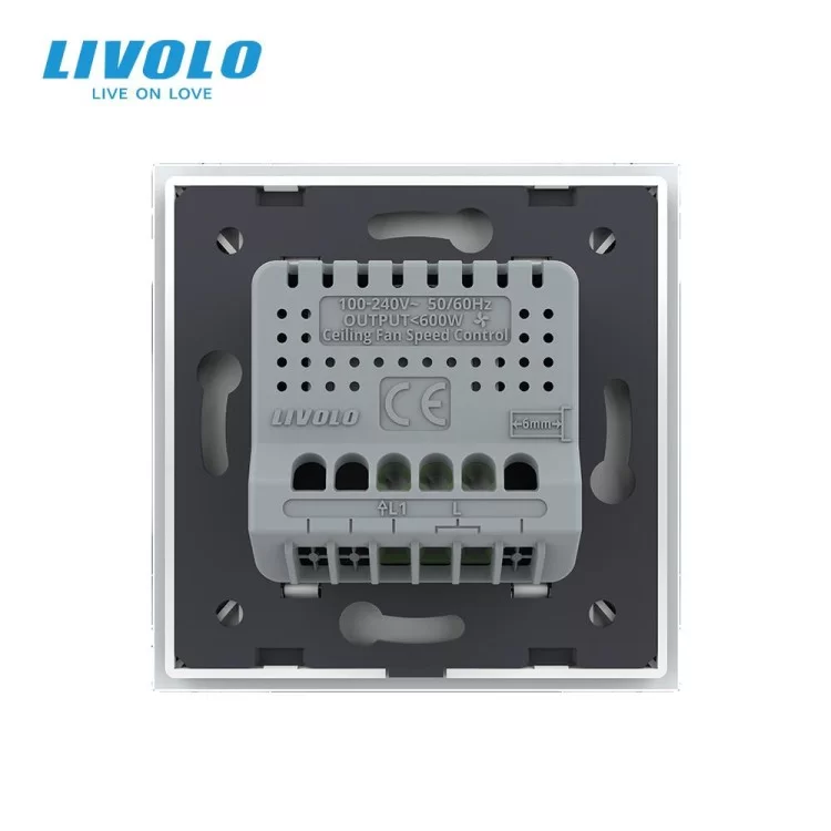 продаємо Розумний сенсорний регулятор швидкості вентилятора білий Livolo (VL-C7FC1GZ-2WP) в Україні - фото 4