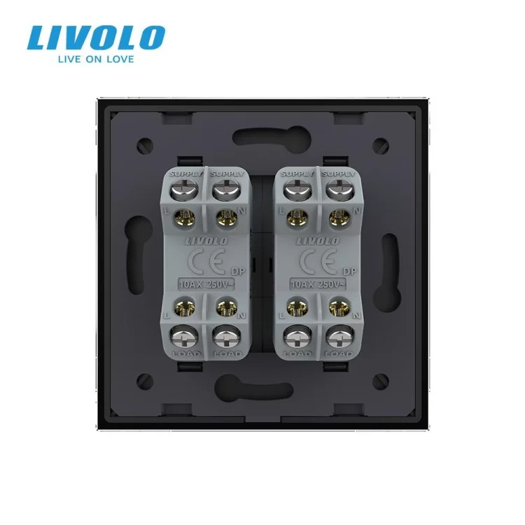 продаємо Двоклавішний перехресний вимикач чорний Livolo (VL-C7FCMM10A-1BP) в Україні - фото 4