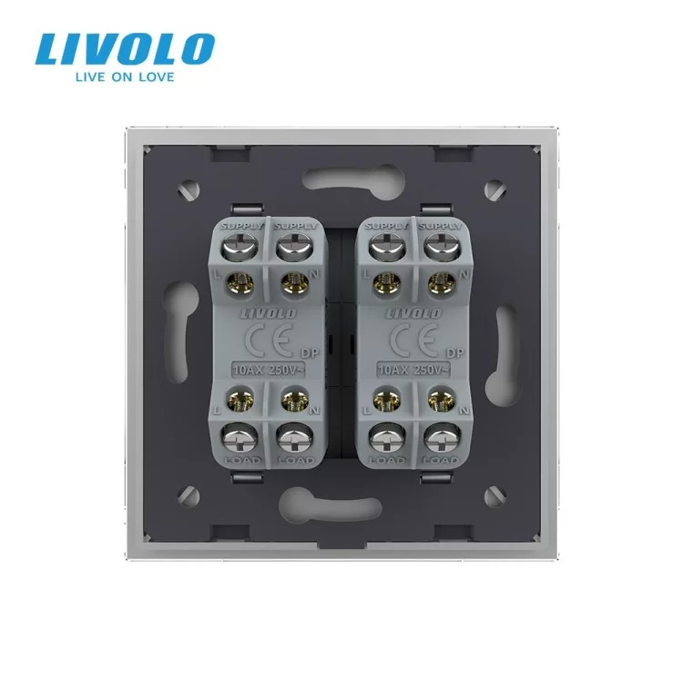 продаем Двухклавишный перекрестный выключатель серый Livolo (VL-C7FCMM10A-1IP) в Украине - фото 4