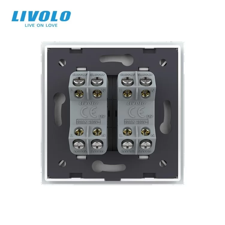 продаем Двухклавишный перекрестный выключатель белый Livolo (VL-C7FCMM10A-1WP) в Украине - фото 4