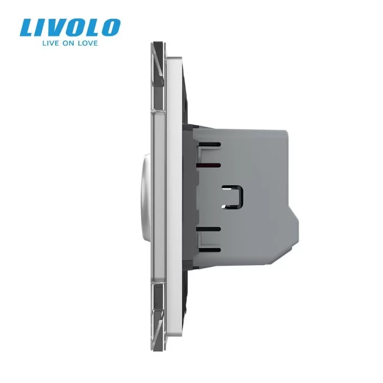 продаємо Безконтактний вимикач 1 сенсор сірий Sense Livolo (VL-C7FCU1-2IP) в Україні - фото 4