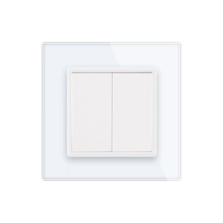 Двухклавишная кнопка Livolo белый (VL-C7K2H-11) цена 789грн - фотография 2