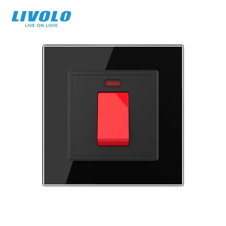 Мастер выключатель 20 ампер Livolo Черный (VL-C7KMKV20A-2BP) цена 735грн - фотография 2
