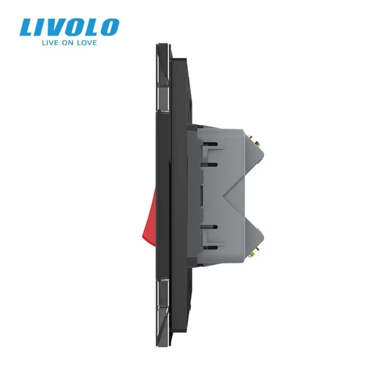 в продажу Майстер вимикач 20 ампер Livolo чорний (VL-C7KMKV20A-2BP) - фото 3
