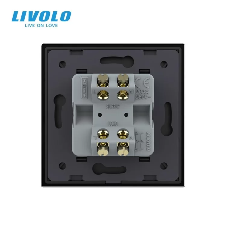 продаємо Майстер вимикач 20 ампер Livolo чорний (VL-C7KMKV20A-2BP) в Україні - фото 4