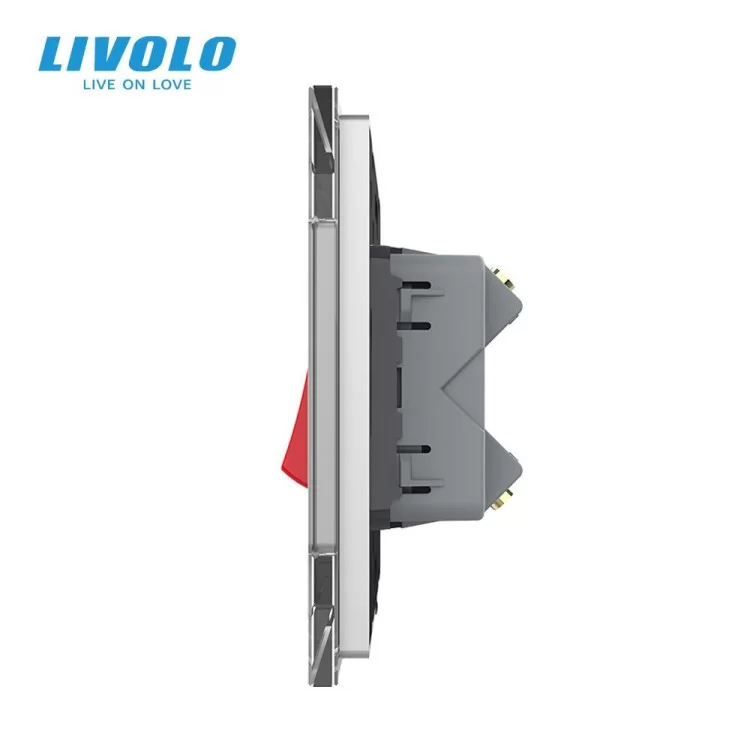 в продажу Майстер вимикач 20 ампер Livolo сірий (VL-C7KMKV20A-2IP) - фото 3