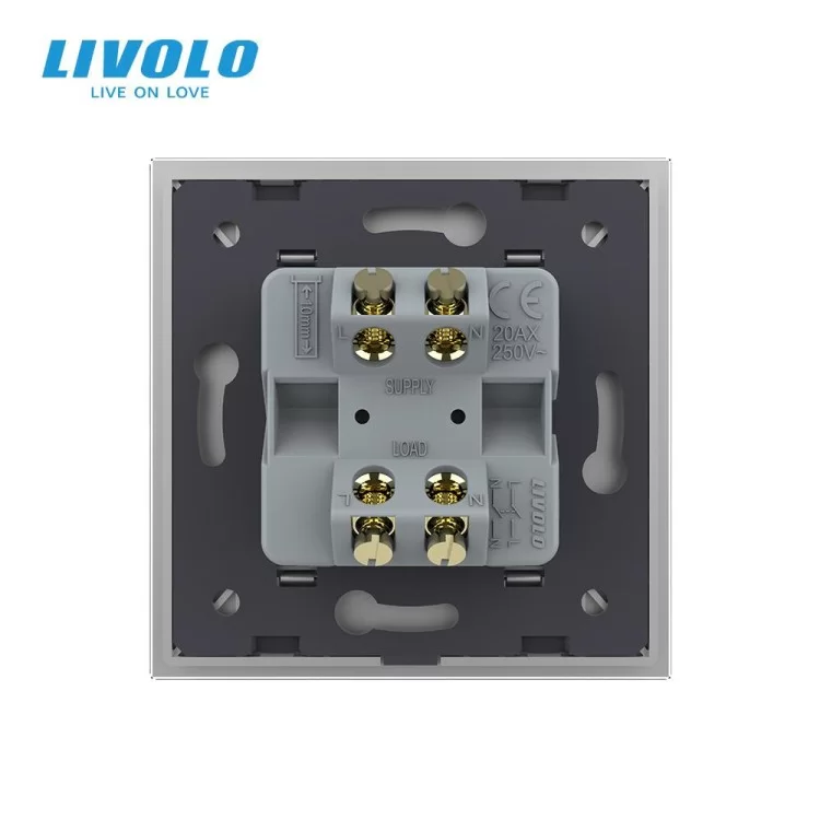 продаємо Майстер вимикач 20 ампер Livolo сірий (VL-C7KMKV20A-2IP) в Україні - фото 4