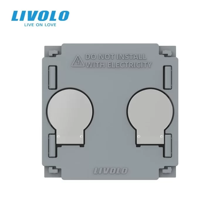 Механизм сенсорный выключатель 2 канала Wi-Fi Livolo (VL-FC2NY-2G) цена 2 065грн - фотография 2
