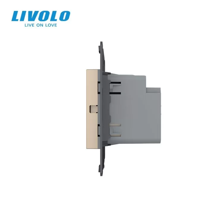 в продажу Механізм сенсорний ZigBee вимикач для ролетів Sense золото Livolo (VL-FC2WZ-2AP) - фото 3