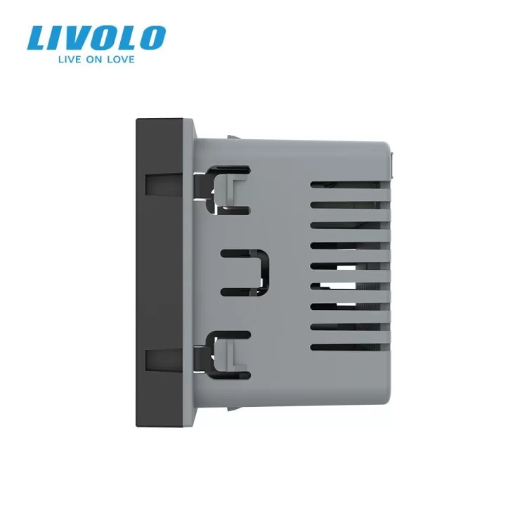 Модуль управления кондиционером черный Livolo (VL-FCA-2BPS72) цена 4 891грн - фотография 2