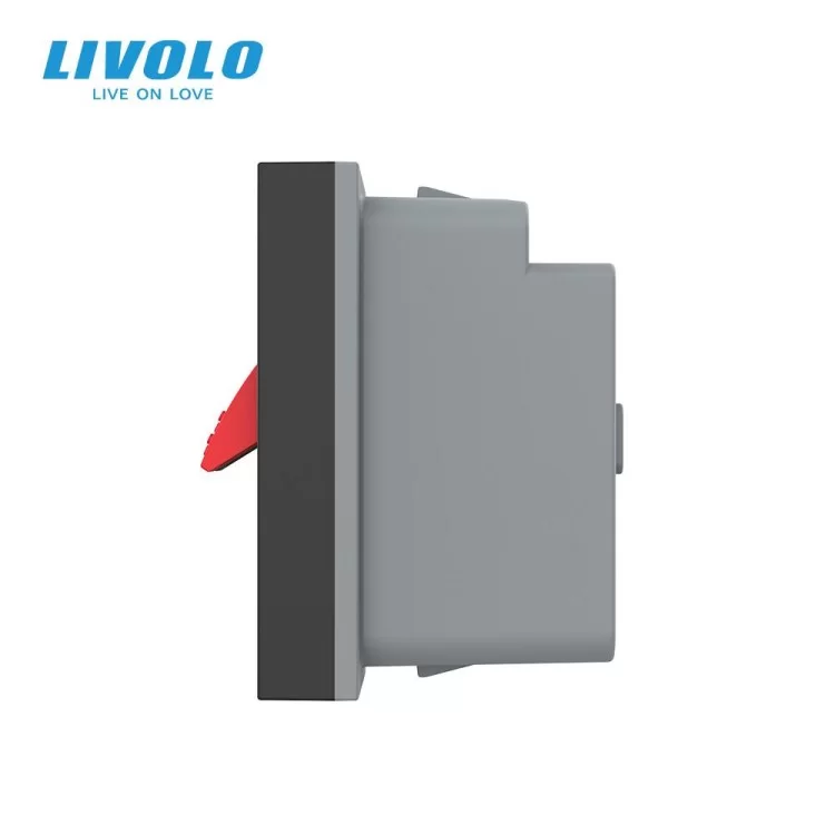 Механизм розетка Hi-Fi аудио черный Livolo (VL-FCSD-1BPS01) цена 245грн - фотография 2