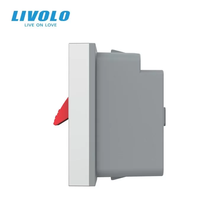 Механизм розетка Hi-Fi аудио серый Livolo (VL-FCSD-1IPS01) цена 245грн - фотография 2