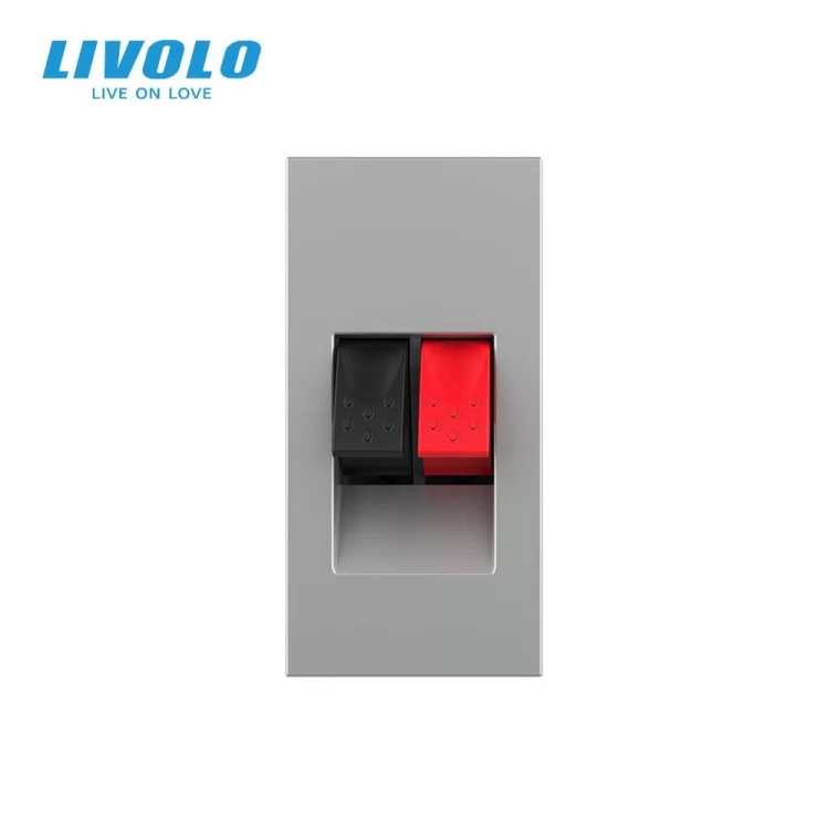 в продажу Механізм розетка Hi-Fi аудіо сірий Livolo (VL-FCSD-1IPS01) - фото 3