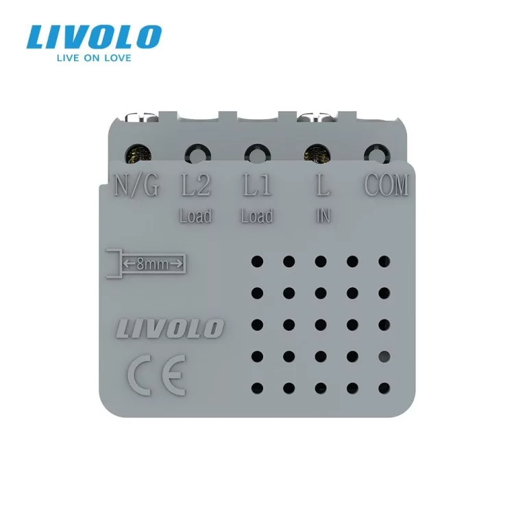 продаємо Механізм розетка USB type C з блоком живлення 45W сірий Livolo (VL-FCUC-2IP) в Україні - фото 4