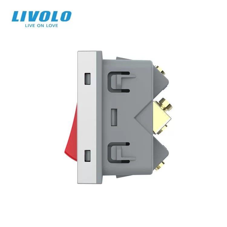 продаємо Механізм майстер вимикач 20 ампер Livolo сірий (VL-KMKV20A-2IP) в Україні - фото 4