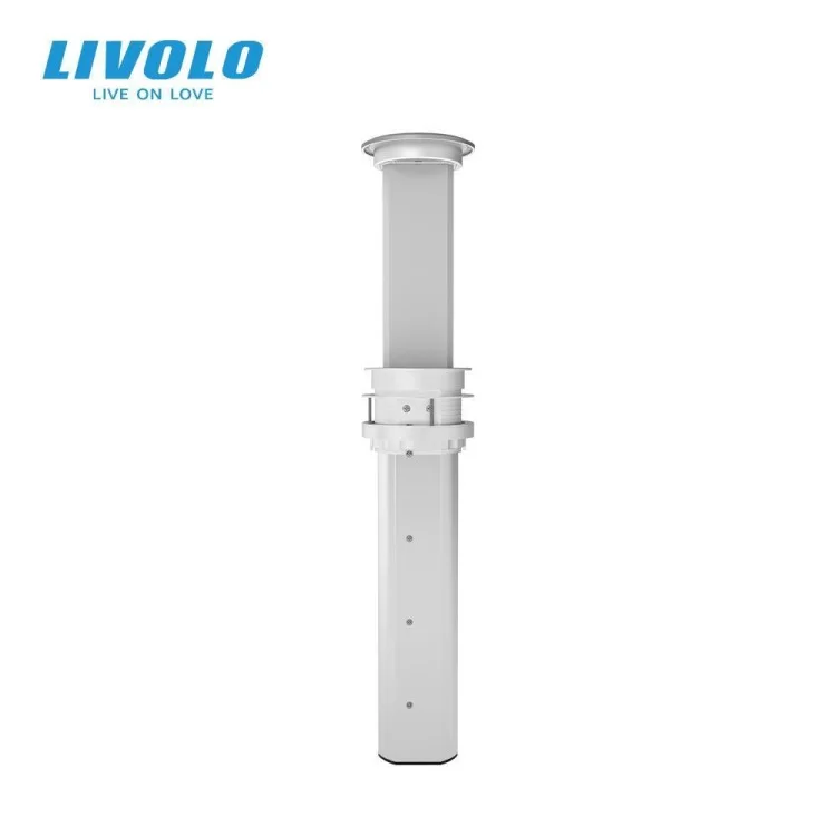 Висувна підйомна прихована подвійна розетка з бездротовою зарядкою USB і Bluetooth колонкою Livolo відгуки - зображення 5