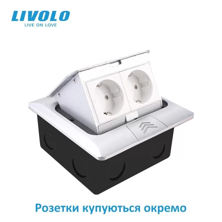 продаем Напольный выдвижной розеточный блок серый Livolo (VL-SHS016-S) в Украине - фото 4