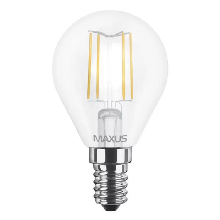 Филаментная лампа Maxus FM G45 4Вт 4100K 220В E14 (1-LED-548)