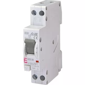 Диференційний автомат ETI 002175431 KZS-1M B 6/0.1 тип A (6kA) з нижнім підключенням