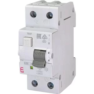 Дифференциальный автомат ETI 002173101 KZS-2M B 6/0.03 тип AC (10kA)